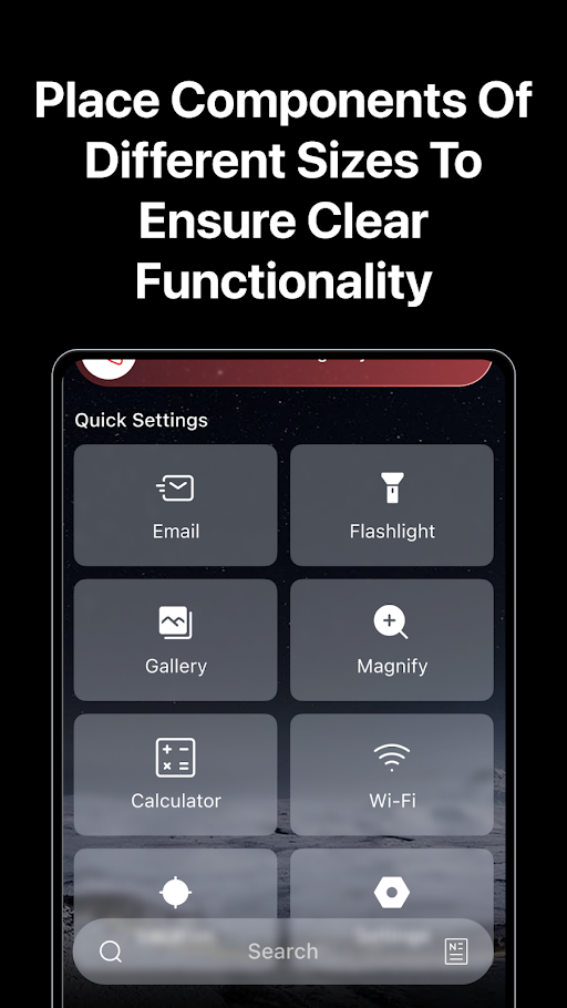 Airy Home Screen — large icons